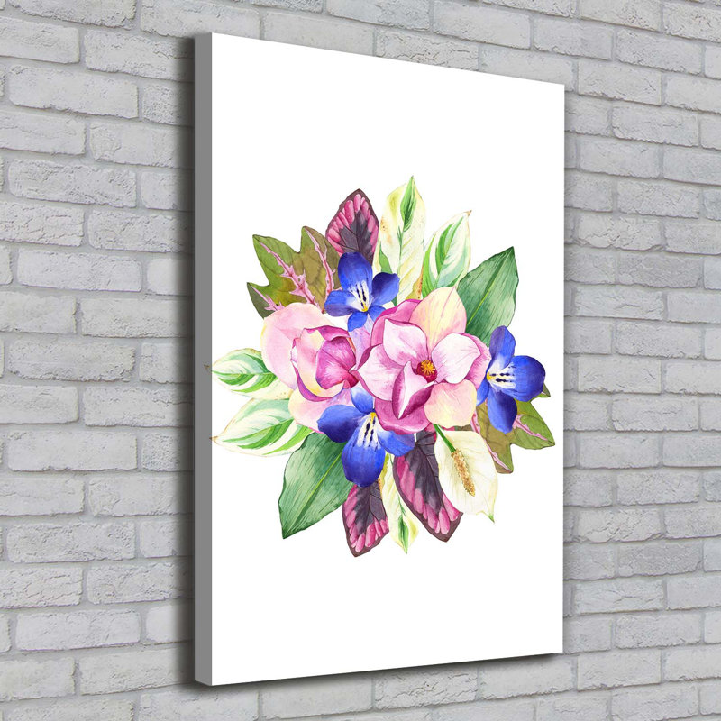Bouquet Of Flowers - Wrapped Canvas Print