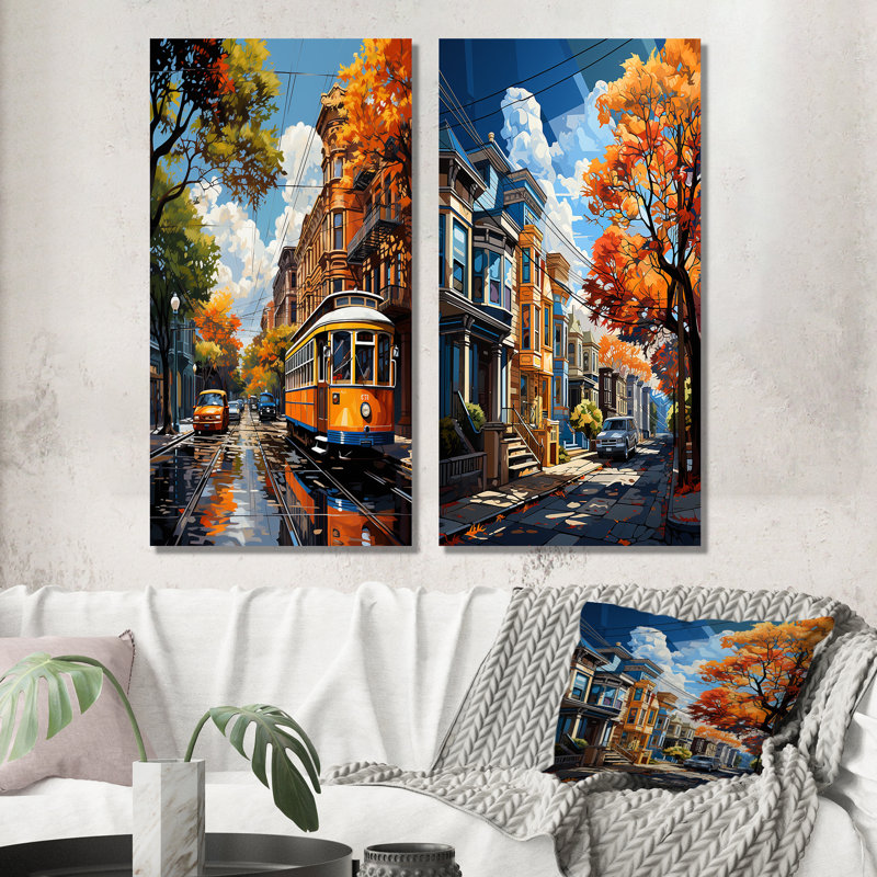 «City New Orleans City», 2 pièces, Toile tendue, H 20 po x l 24 po