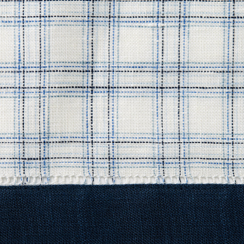 Mikela Linen Rectangle Placemats, Navy