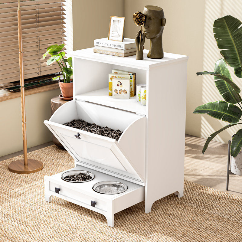 Melamine Feeding Stations, White