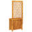 Planter with Trellis Flower Box Outdoor Garden Patio Solid Wood Acacia-1369012091