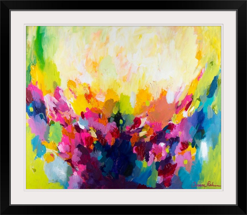 Reproduction d'art, "Rebborn" par Fultonham, H 28 po x l 32 po x P 1 po, Cadre noir