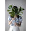 Assortiment de 5 décorations French Country Home - avec plante artificielle, vase, plateaux, tabouret et table d'appoint 5 pièces avec table, tabouret, plante