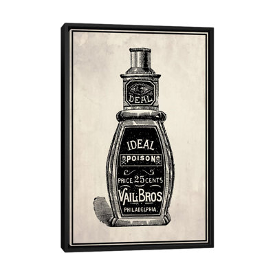 « poison », publicité rétro sur toile tendue