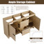 Base de meuble-lavabo double 60 po Eardisley, base sans armoire