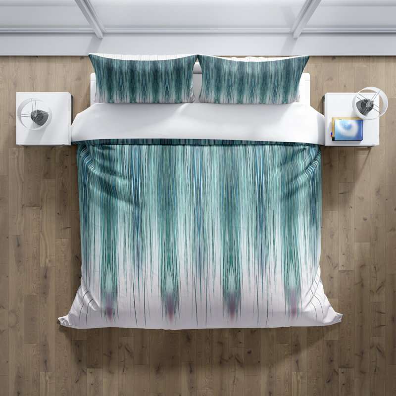 Polyester Abstract Duvet Cover, King Duvet Cover + 2 Shams