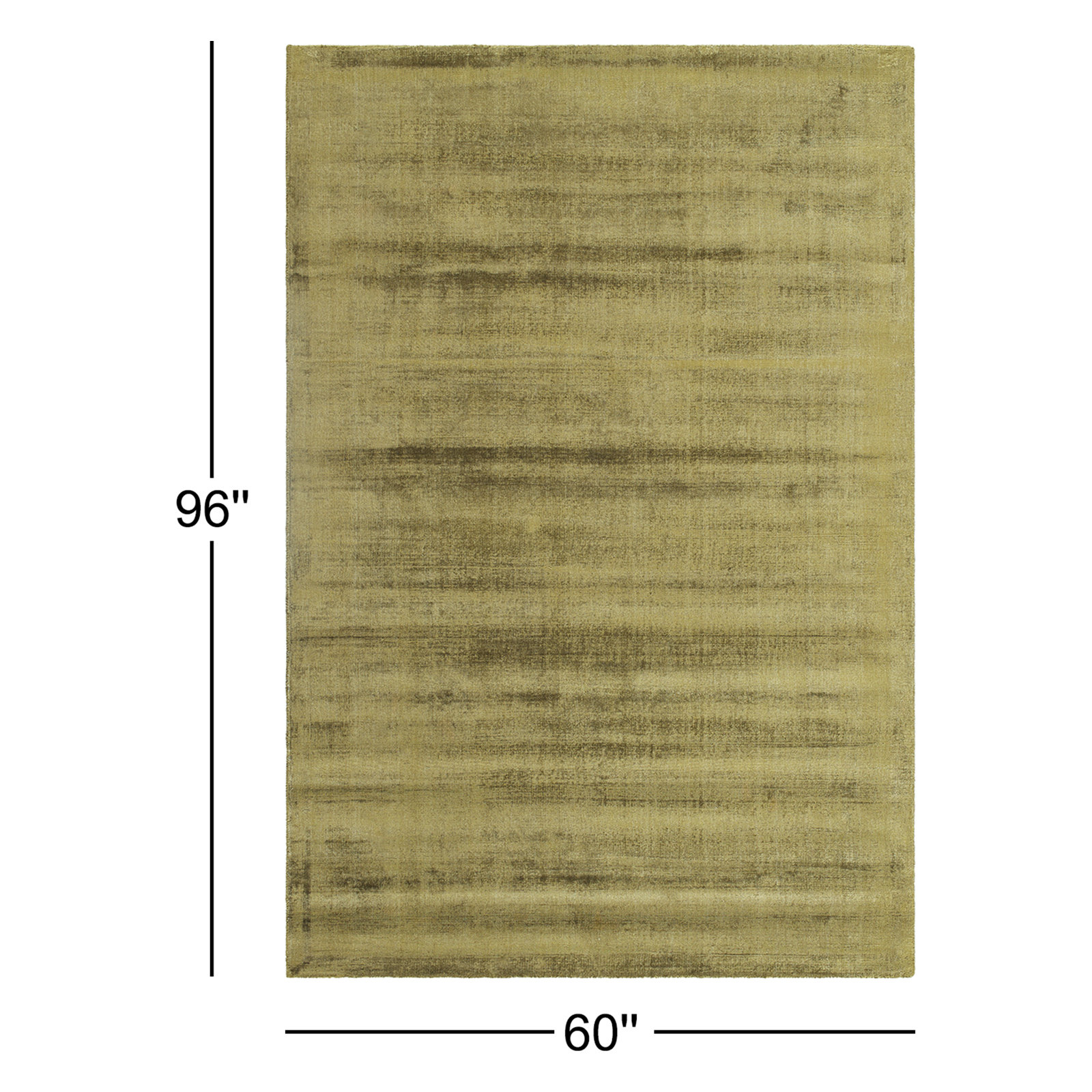 Fennel Hand Loomed Viscose Area Rug, Rectangle 5' x 8'
