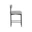 Upholstered Stool with Metal Frame