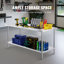 Table de préparation en acier inoxydable, 76 x 183 x 86 cm, capacité de charge de 417 kg, table de travail robuste en métal avec 3 niveaux de hauteur réglables, poste de travail professionnel pour cuisine, garage, restaurant ou jardin.