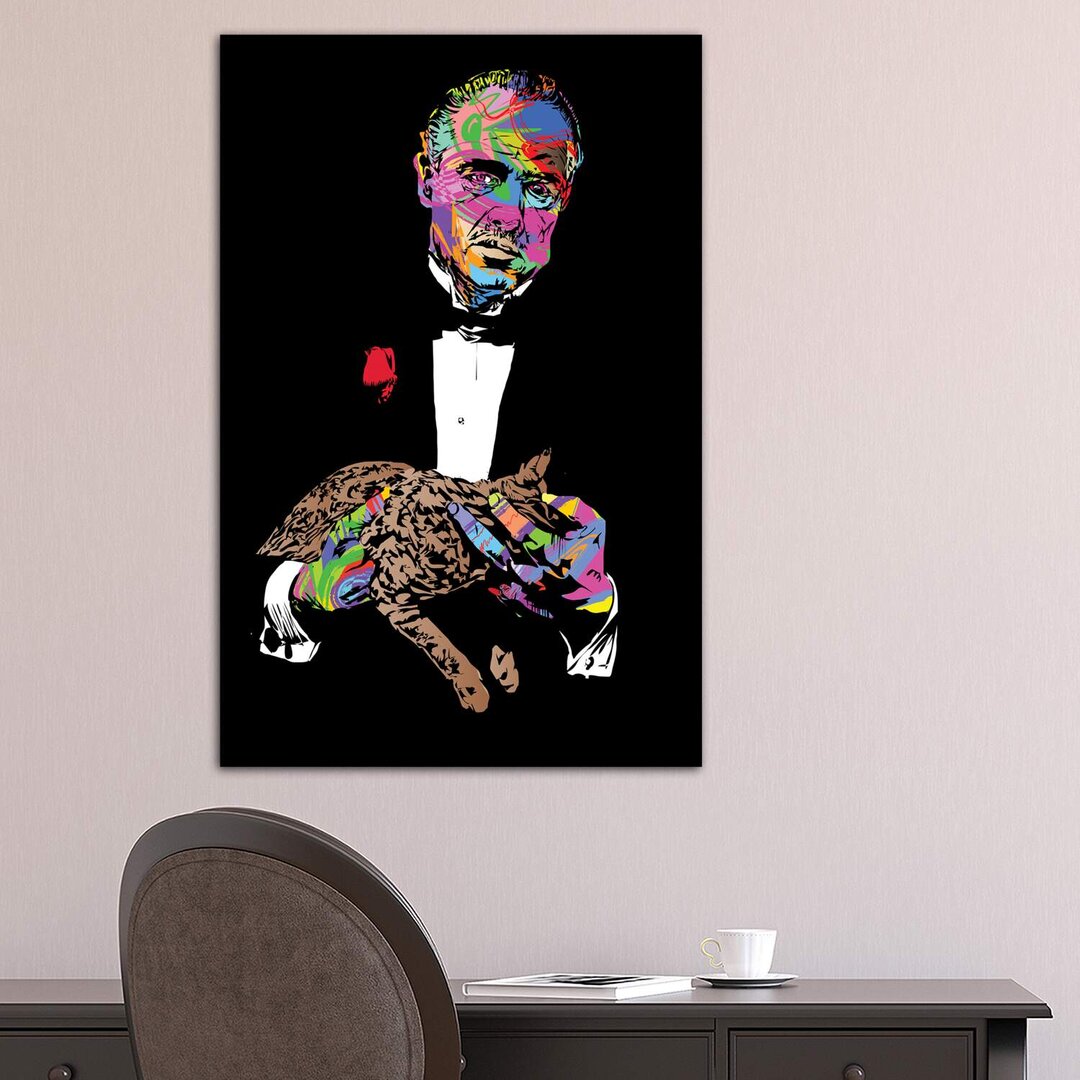 Leinwandbild - Grafikdruck „Godfather” von TECHNODROME1