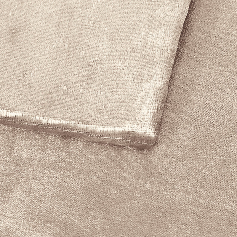 Heavy Crushed Velvet Cushion Cover, Beige