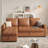 89” L-Shaped Sectional Sleeper Sofa With Hidden Storage-1756575696