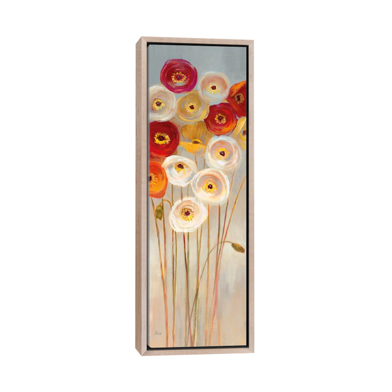 Follow The Sun II by Nan - Panoramic Print on Canvas, 91.44cm H x 30.48cm W x 3.81cm D, Oak Floater Framed