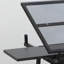 Table de dessin avec plateau en verre réglable de 0 à 75 po, bureau en acier noir à hauteur, rangement pour outils artistiques, table de jeu innovante et novatrice 75, matériaux, projets créatifs