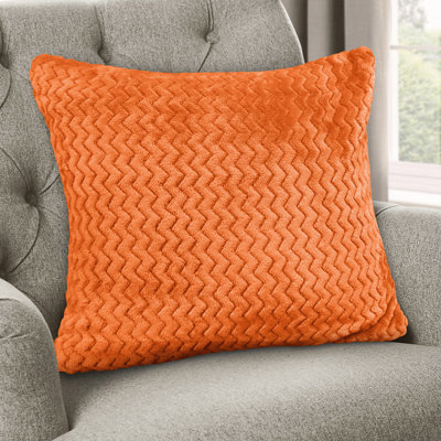 Moneeba Snug Soft Chevron Patterned Mink Moda Plush Cushion