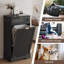 Armoire à poubelle basculante de 13 gallons avec tiroir et crochets-129912210-129698960