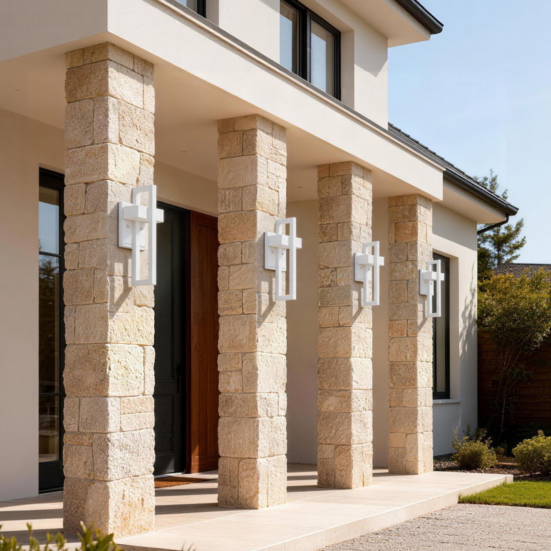 LED Outdoor Wall Sconces, White