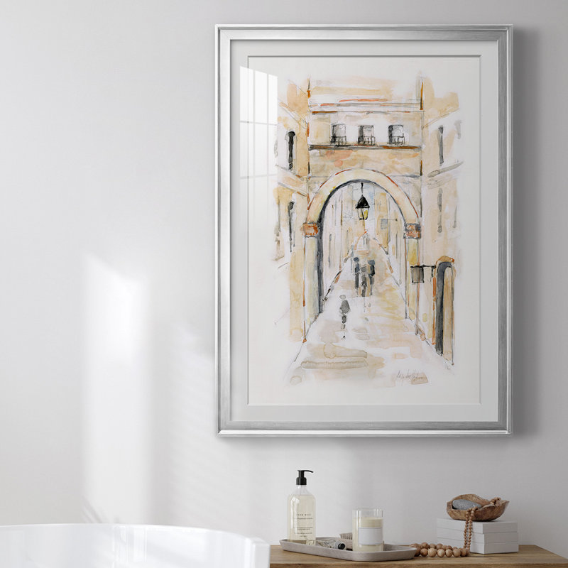 «Venice Market Day I», reproduction encadrée de qualité supérieure - prête à être accrochée, H 30,5 po x l 22,5 po x P 1 po