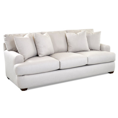 Emilio 90" Recessed Arm Sofa with Reversible Cushions by Wayfair Custom Upholstery