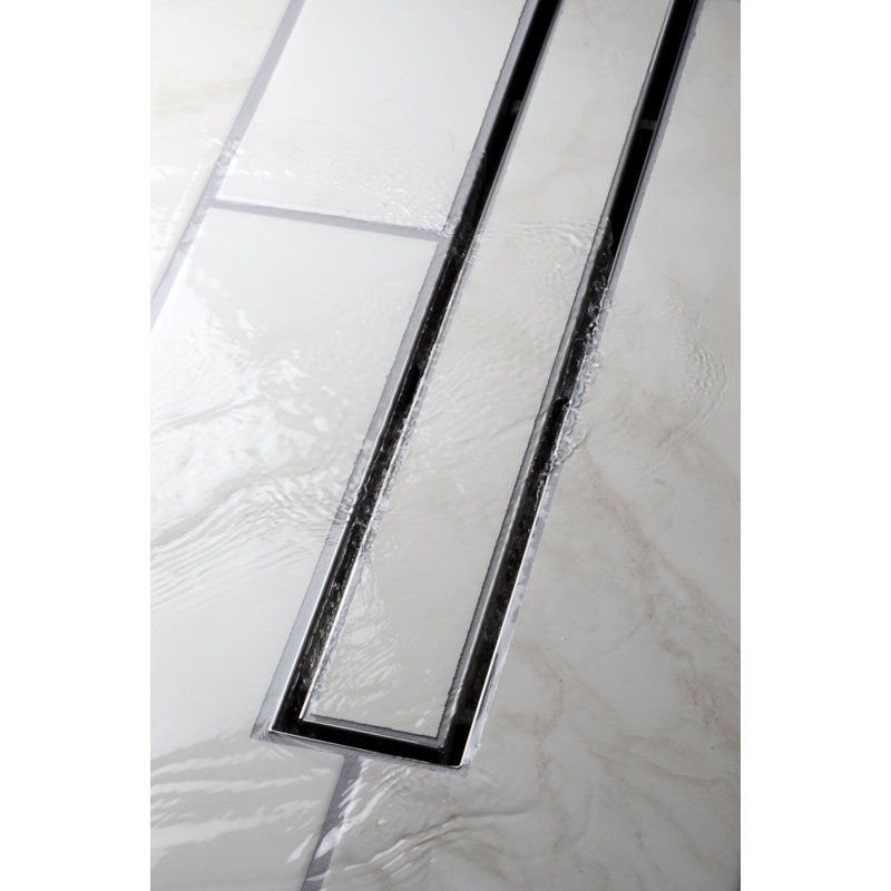Stainless Steel Linear Shower Drain Tile-in Grate, 32"
