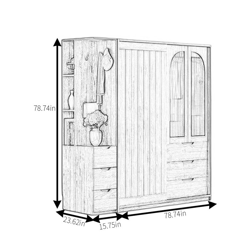Gailey, 79" H x 94" W x 24" D
