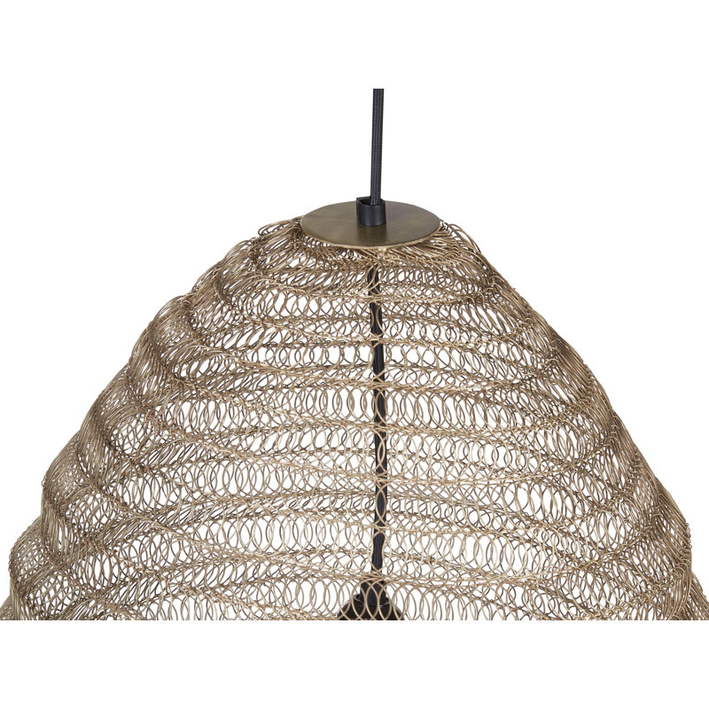Keesler 1 - Light Brass Unique/Statement Pendant