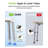 Space-Saving Triangular Shower Chair For Inside Shower, FSA/HSA Eligible 400 Lbs Adjustable Shower Stool For Elderly And Disabled, Non-Slip Bathtub Chair With Stable-Bracing, Tool-Free Assembly, White