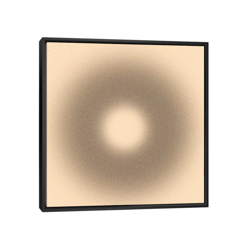 Albree Modern Burnt Through, impression sur toile, H 18 po x l 18 po x P 1,5 po, Toile avec cadre flottant noir, Pas de tapis