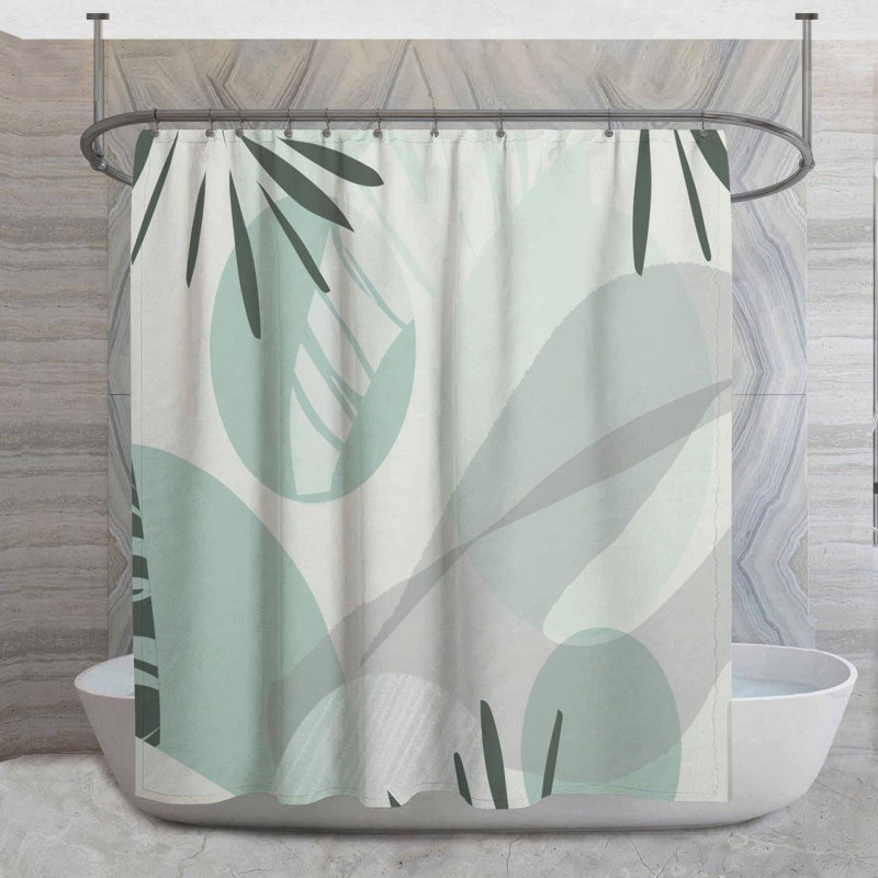 Rideau de douche Tropical, H 73 po x l 70 po