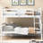 Twin Over Full Bunk Bed For Bedroom Space - White And Safe With Guardrail White, &-2026259996