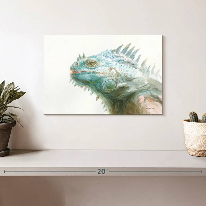 Brampt Tropical Iguana, 8" H x 12" W