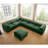 Large Modular Sectional Sofa Sectional Couch With Storage Chenille Sectional Sofa For Living Room, Cylindrical Backrest And Armrests 6 Seats-738524715