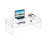 Freysteinn Acrylic Coffee Table,  2 Tiers Clear End Table with Storage Shelf-1131283142