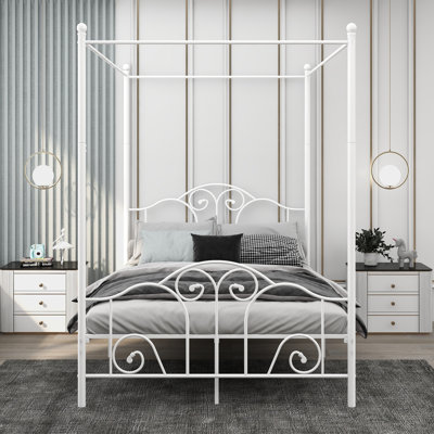 Mayssa Metal Canopy Bed