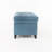Blue Fabric Storage With Versatile Function And Birch Legs - 50.54D X 21.06W 18.30H Elegant Feature Living Room Furniture-1748219537