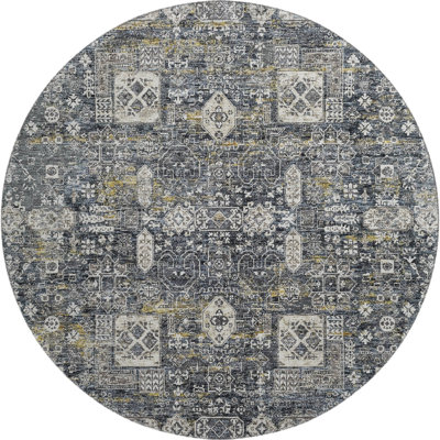 Premium Machine Washable Cerrito Charcoal Rug