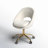 Louise Velvet Modern Task Chair with Ergonomic Design-980061976