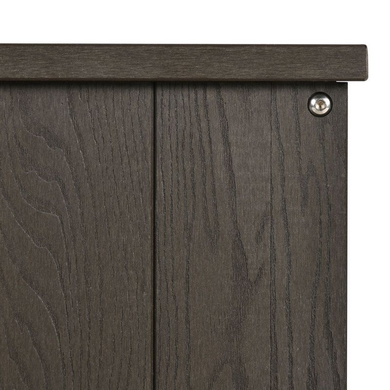 Buffet d'extérieur Menasseh L 44,1 po x l 16,5 po, Brun
