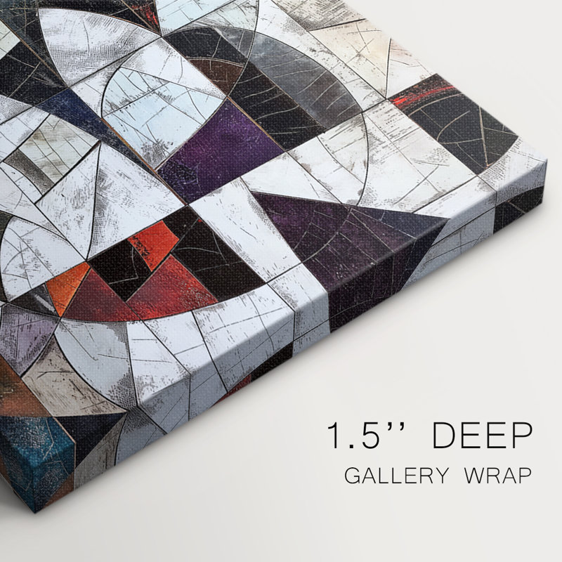 Série ABSTRACT LX III - Toile tendue avec châssis de qualité supérieure - Prêt à être accroché, H 27 po x l 18 po