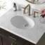 Meuble-lavabo simple en bois massif 30 po avec plateau en marbre de Carrare 1,5 po Tidworth-1028089733-1028089731