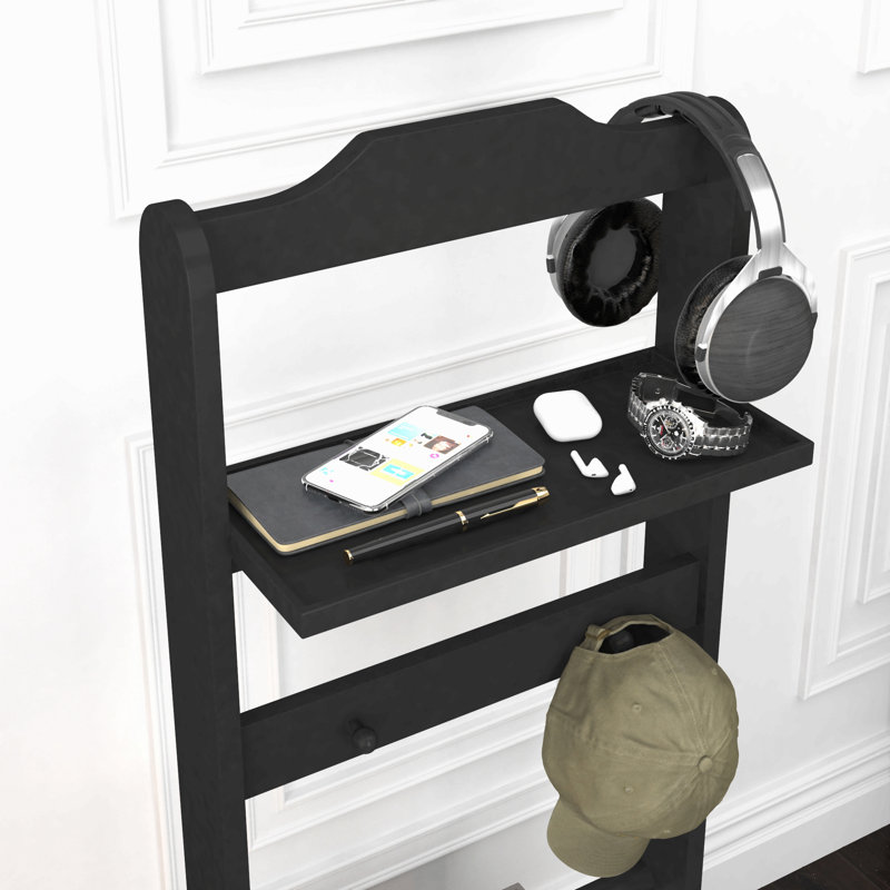 Accent Portable Garment Rack,Clothes Valet Stand With Storage Organizer