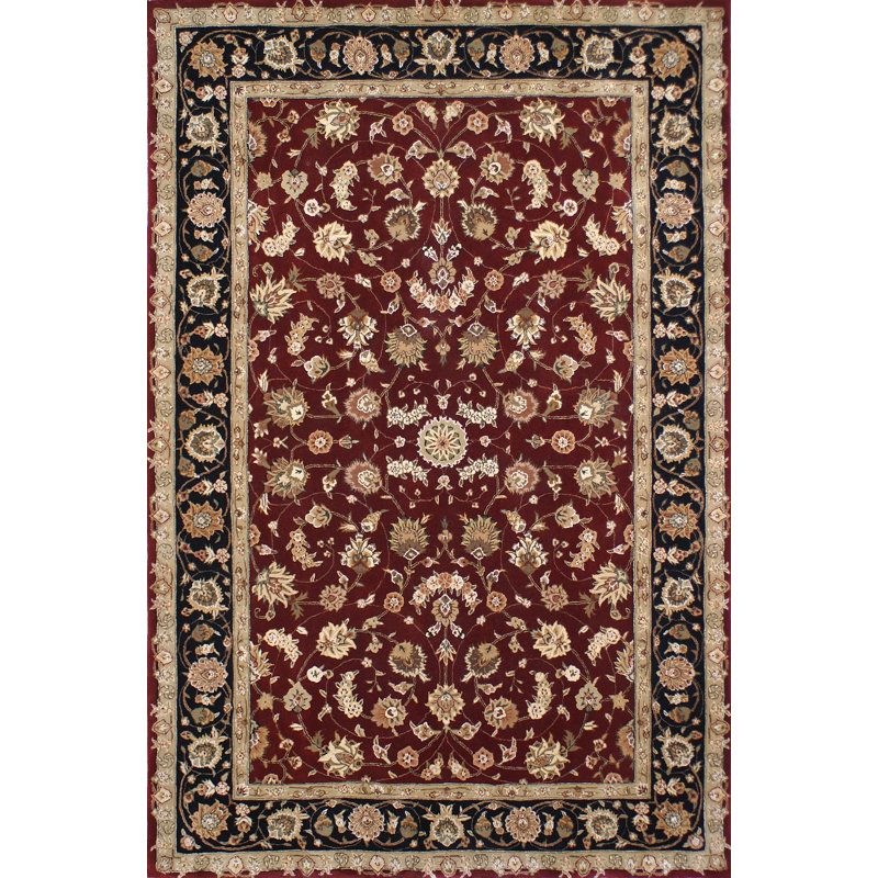 Tapis bordeaux / noir Premier, Tapis de couloir 2 pi 6 po x 22 pi