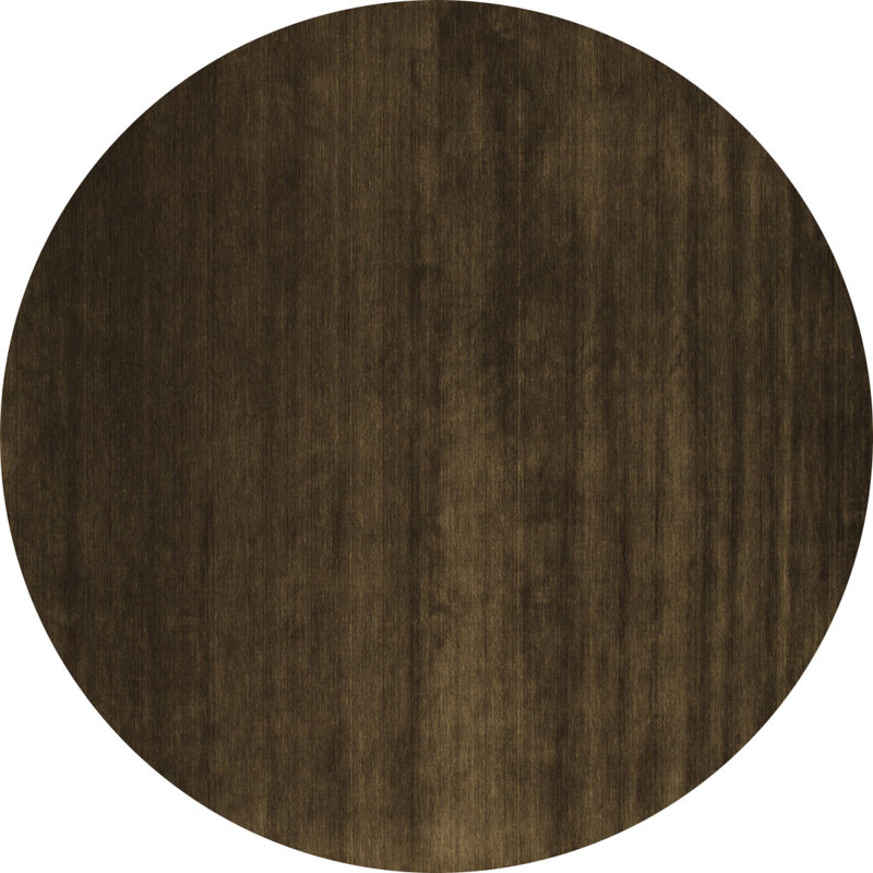 Tapis brun Contemporary 106, Rond 7 pi