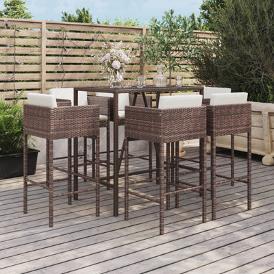 Metal Bar Set with Stools