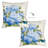 Laural Home Papillon Hydrangea Blue Outdoor Decorative Pillow