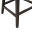 Siège pivotant de l 21 po x H 37 po - Revêtement beige, bois de café foncé, siège en bois massif et contreplaqué, finition, assemblage requis