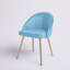 Chaise d'appoint rembourrée en velours Cohen-1312162168