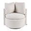 Upholstered Swivel Barrel Chair-495840768