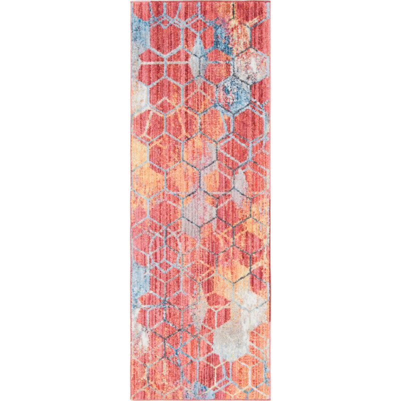 Beal Geometric Indoor Rug, Runner 2' x 6'1"
