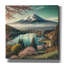 Art mural sur toile Gligor, "Mont Fuji au Japon" par Rey Klimt-129520230